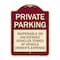 Signmission Private Parking Inoperable or Unlicensed Vehicles Towed at Vehicle Owners Expense, BU-1824-23256 A-DES-BU-1824-23256 - alternate 1